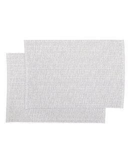 Dækkeservietter Sandra 2-pak Lys grå