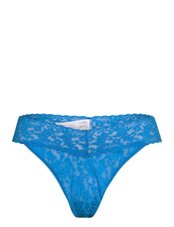 4811-Blac Stringtruse Undertøy Blå Hanky Panky*Betinget Tilbud