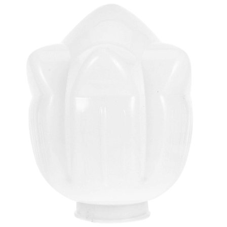 Udendørs Vejrbestandig Lampeskærm Akryl Lily Blomst Lampeskærm Moderne Stilfuld Hvid Globe Lampeskærm til Udendørs Stolpelygter