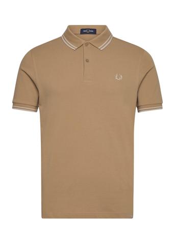 Twin Tipped Fp Shirt Beige Fred Perry