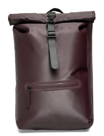 Rains Rolltop Rucksack W3 - Burgundy - ONE SIZE