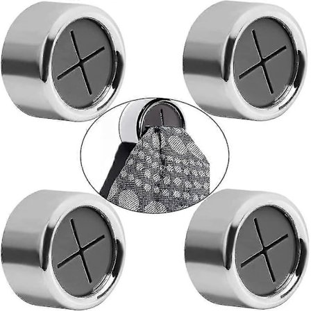 Sæt med 4 Håndklædeclips Selvklæbende Håndklædeclips Ingen Boring Håndklædeholdere Holder 4cm (4 stk) - XINGX