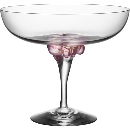 Kosta boda Sugar Dandy Coupe Glas 32 cl. Rosa | KitchenOne