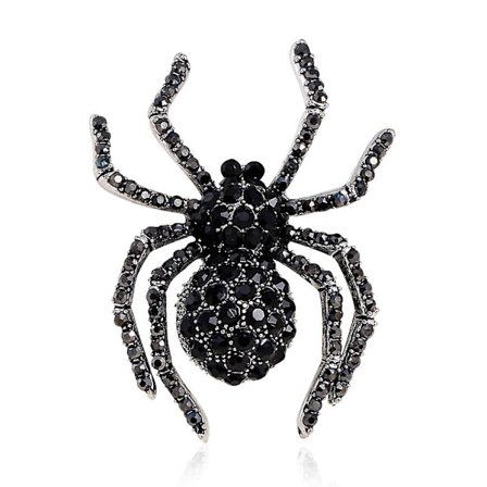 Vintage Rhinestone Spider Brosche til tasker, revers og gaver - Halloween, festivaler og bryllupper