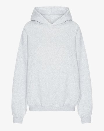 Organic Oversized Hood - Snow Melange