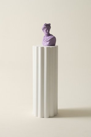 Jotex - Pidestall Hvit - CHANTESSE - Kjøp Sidebord & småbord hos Jotex