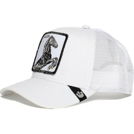 Hest Hvit Sommer Baseball Caps Trucker Caps