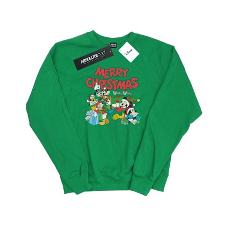 Disney Womens/Ladies Mickey And Friends Winter Wishes Sweatshirt