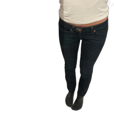 Mörkblå lågmidjade jeans från Acne