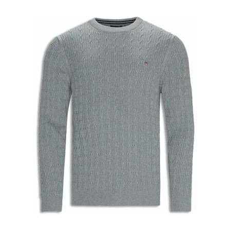 Gant - Stickade Tröjor - Grå - Herr - Storlek: 3xl, Herr, Storlek: 3XL