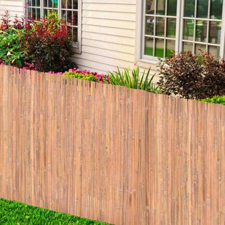 Vidaxl Bambustaket 100x400 Cm Brun