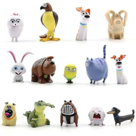 12 stk Mini Figurer Leke The Secret Life Of Pets db