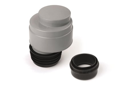 Jafo 3131243 Vakuumventil eksentrisk, med nippel 75/50 mm, Innendørsavløp