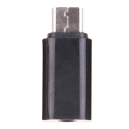 USB Type-c til 3,5 mm øretelefon Hodetelefon Høyttaler Hodesettkontakt Ad Black