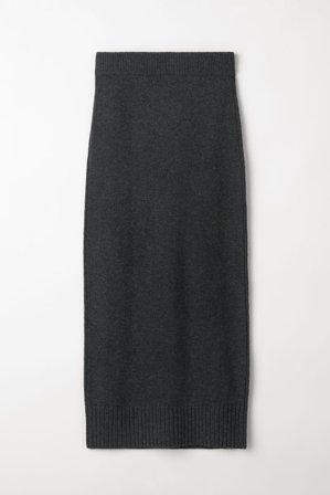 Soft Goat - Long Skirt - Cashmere skirt - S - Charcoal