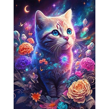 30x40cm 5D Diamant Maleri DIY Dyr Landskab Fuld Diamant Sticker - DW866