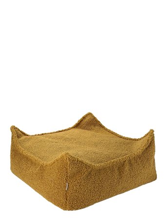 Square Ottoman Teddy Home Furniture Pouffes Brown Wigiwama