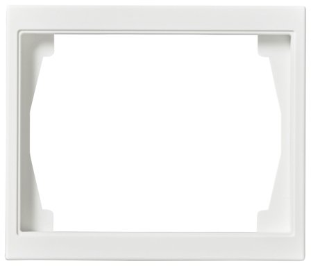 ABB 1721F100-884 Täckram 1-fack, vit, 100 mm, Strömbrytare & vägguttag