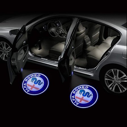 Dww-2st LED-dörr Välkommen logotyp ljusprojektor för Alfa Romeo Giulia Romeo Mito Stelvio Brera 147 156 159 Gt,e
