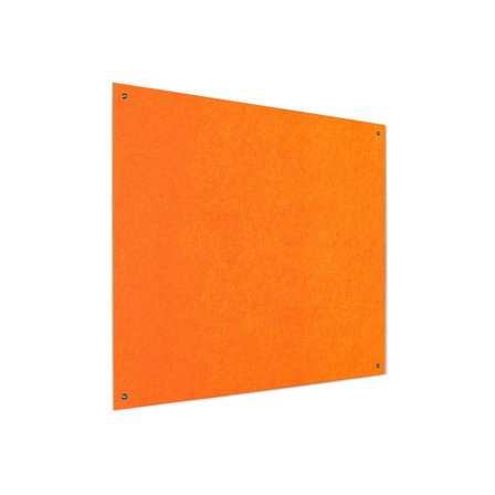 Recycled fire-retardant noticeboard, 1500x1200 mm, orange