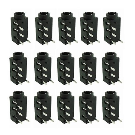 100 st 3,5 mm Honljudskontakt 4-stifts Dip Hörlursuttag PJ-320A [DB]