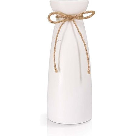 Keramisk vas, bordsvas i modern minimalistisk stil, heminredning för öppen spis, sovrum, kök, vardagsrum, mittpunkt, skrivbord