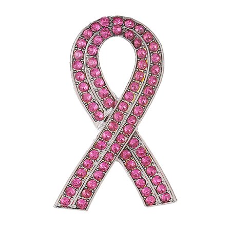 Tre stilar Rosa Röd Lila Hjärta Band Lapel Brosch Bröst C