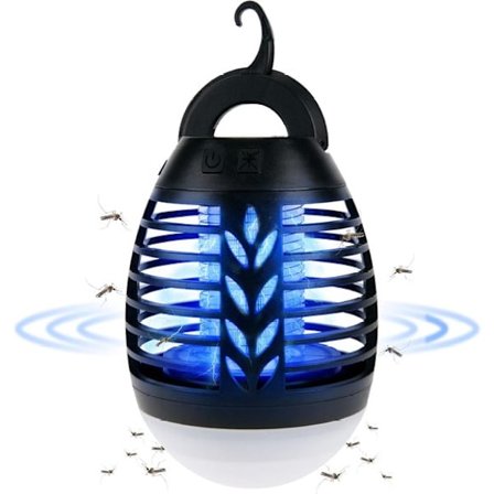 ING Campinglampa - Insektsmedel - LED Campinglampa med Inbyggt 2001mAh Batteri - Två-i-ett Belysning och Insektsdödande Funktion