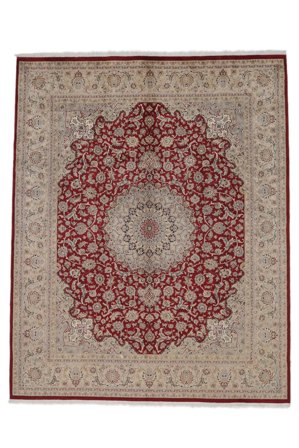 Medaljong- Stort Tabriz Royal Teppe 243X305 Ull