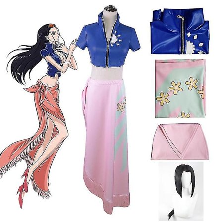 One Piece Nico Robin Cosplay Kostyme Kjole Antrekk Halloween Karneval Dress For Jenter