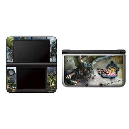 Suojavaruste - Monster Hunter - 3DS XL - 4 näytönsuojat - Koristekiinnikkeet - Musta