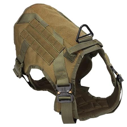 Militær sele for kjæledyr Brystrygg fløyelsmaterial Egnet for store og mellomstore hunder (XL)