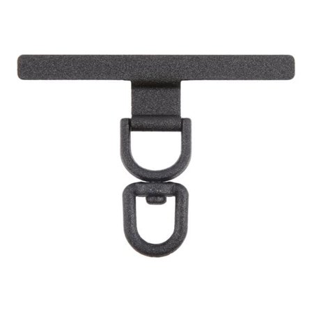 Sort løkke til mobiltelefonrem med holdbar metalkonstruktion