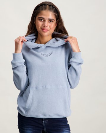 Zadig&Voltaire HOODED SWEATSHIRT Blå Huvtröjor/Hoodies Tjej - Kids Brand Store