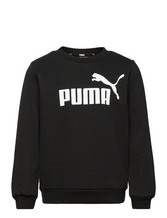Ess Big Logo Crew Fl B Sweat-shirt Genser Svart PUMA