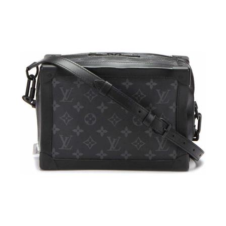 Louis Vuitton Vintage, Pre-owned Monogram Eclipse Soft Trunk Crossbody Bag Zwart, Heren, Maat:ONE Size