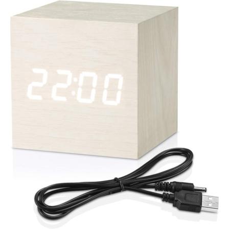 Digital Väckarklocka, Led-tidsvisning, 3 Larminställningar