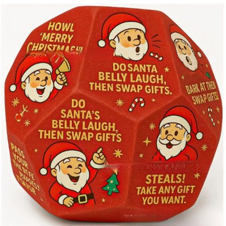 Rolig Julklappsutbytesfest Spel Tärning