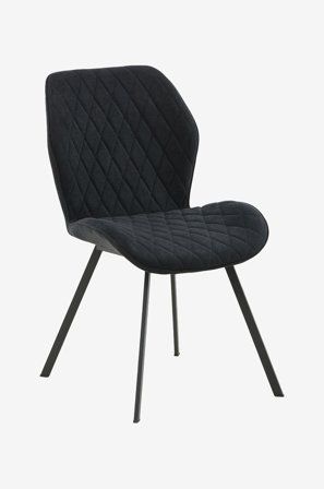 Venture Home - Spisestol Gävle Stoff, 2-pk - Svart - Stoler - Fra Homeroom