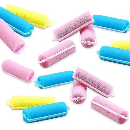 36 stk. Skum Svamp Hårruller, Myke Krøllere For Kort Hår, Mini Roll Curl - ya