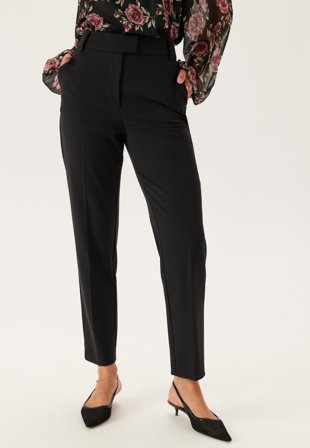 Bubbleroom - High Waist Slackers - Black - Kläder