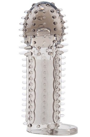 Nubby Grey Sleeve 14,5 cm Penisöverdrag - Blushme.se
