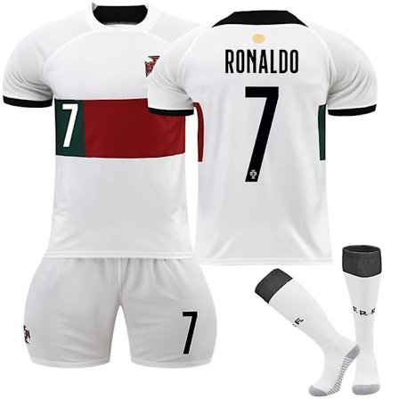 Mordely 2022-2023 Fotbollströja Set No.7 Ronaldo T-shirt fotbollsuniform