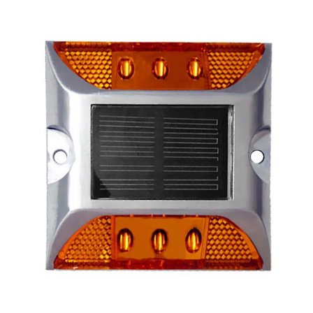 Ultra lysende utendørs solcelledrevet LED-lys for oppkjørsel, trapp og vei, gult