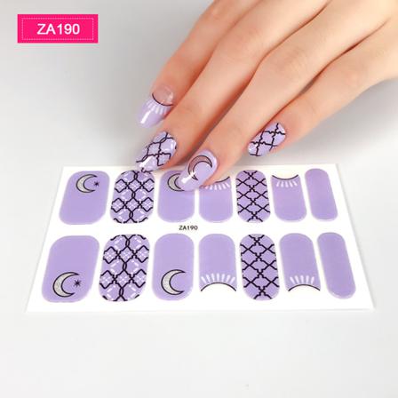 False Nail Art Sticker 3d Bronzing Flower Dekaler Full Täckning