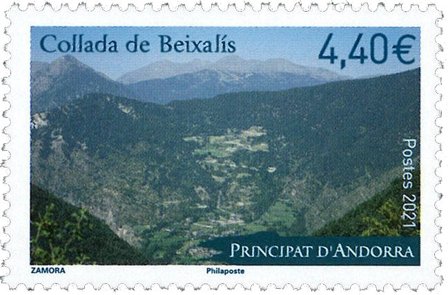 Fransk Andorra - Collada Beixalis - Postfrisk frimærke