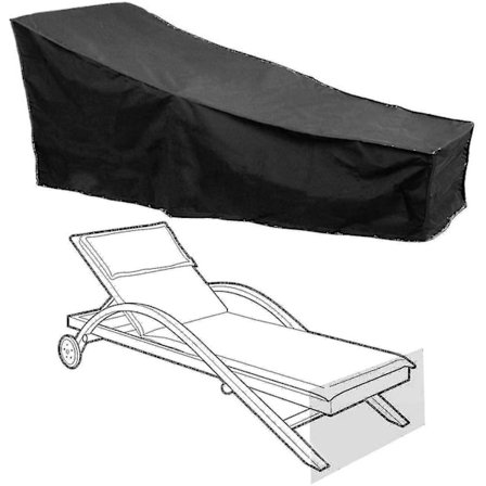 Schan Solstol Överdrag Vattentät Trädgårdssäng Överdrag Uteplats Möbler Lounge Stol Skydd-storlek,c