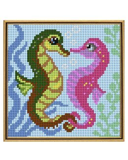 Broderikit Billede Søheste - Orchidea