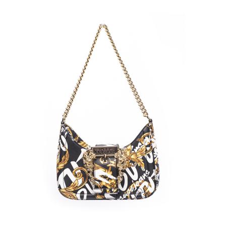 Versace Jeans Couture, Couture One Printed Saffiano 5 Bag Żółty, Kobieta, Rozmiar: ONE Size