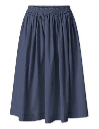 Olga Skirt - Midnight Knälång Kjol Blå STUDIO FEDER